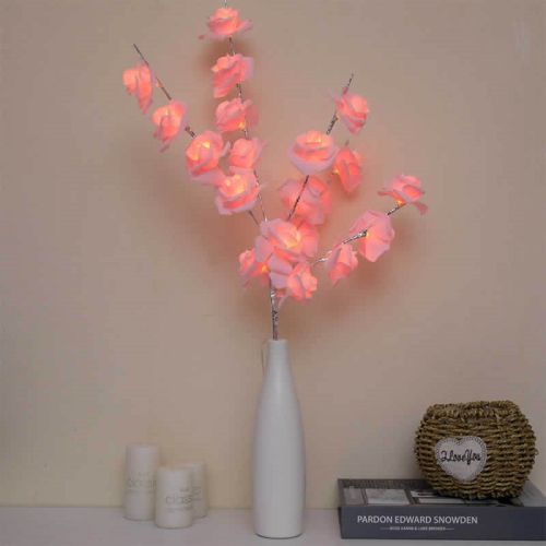 White Twig Branches 32IN 100 LED with Timer Battery Operated;  Artificial Tree Branch with Warm White Lights for Holiday Xmas Party Decoration Indoor
