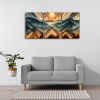 3 Panels Framed Abstract Wood Grain Boho Style Mountain & Forest Canvas Wall Art Decor,3 Pieces Mordern Canvas Decoration Painting for Office,Dining r