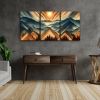 3 Panels Framed Abstract Wood Grain Boho Style Mountain & Forest Canvas Wall Art Decor,3 Pieces Mordern Canvas Decoration Painting for Office,Dining r