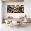 3 Panels Framed Abstract Wood Grain Boho Style Mountain & Forest Canvas Wall Art Decor,3 Pieces Mordern Canvas Decoration Painting for Office,Dining r