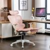 Multi-functional Ergonomic Mesh Office Chair with Adjustable Armrest,Footrest,Lumbar Support, 360¬∞  Silent Wheels,Headrest for Home & Office